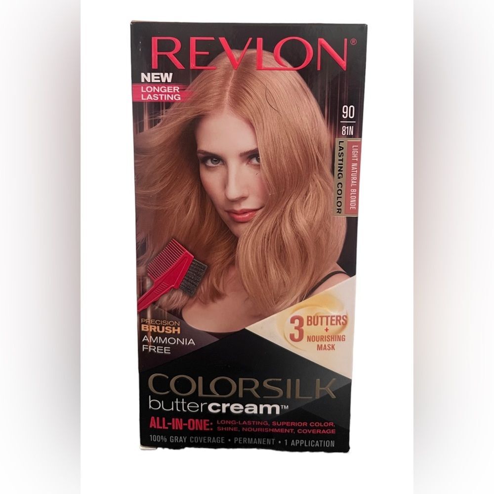 Revlon Colorsilk Buttercream Hair Dye, Light Natural Blonde #90 NEW
